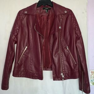 Faux Leather Jacket forever 21